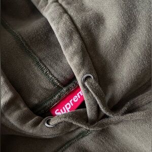 FW11 Supreme Olive Green Hoodie Box Logo